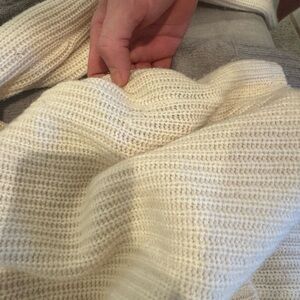 Jenni Kayne Cream Crew Neck Sweater